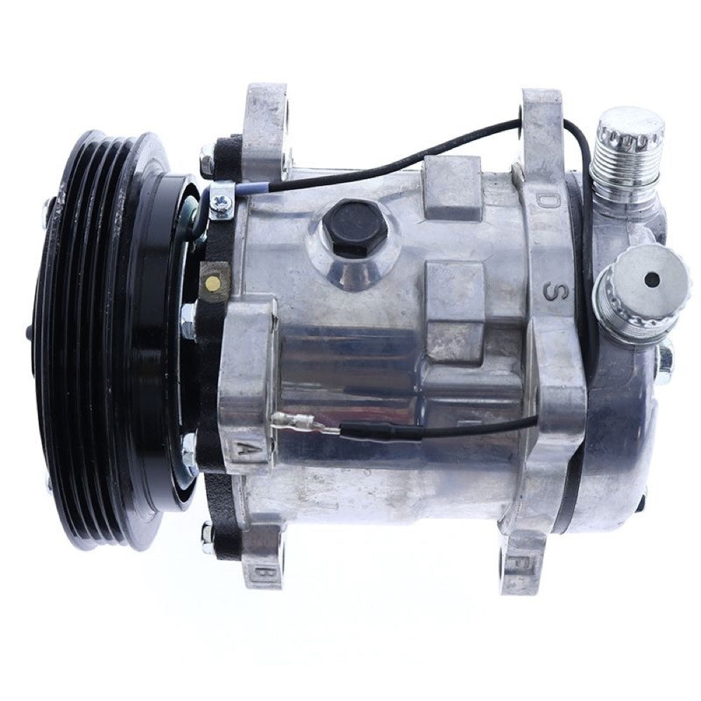SD5H11 A/C Compressor 6372 84321961 47741862 suitable for CASE Loader TR340 TV380 SV250 SV280 SV300 TR270 SV340 TR310 TR320 SR200 SR210 SR220 SR240 SR250 SR270